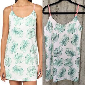 PJ Salvage Pointelle Chemise Women's Size Medium Loungewear Hawaiian Lotus